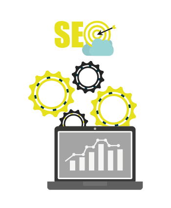 Image of a funnel depicting inbound marketing strategies such as SEO, content marketing, and social media management